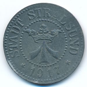 Штральзунд., 50 пфеннигов (1917 г.)