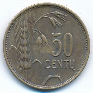 Lithuania, 50 centu, 1925