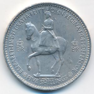 Великобритания, 1 крона (1953 г.)