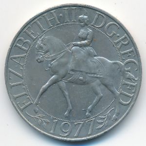 Great Britain, 25 new pence, 1977
