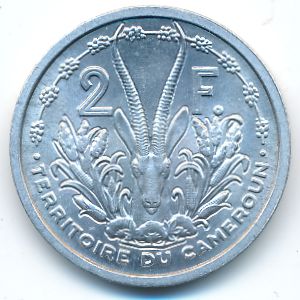 Cameroon, 2 francs, 1948