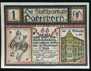 Нотгельды Германии, 1 марка (1921 г.)