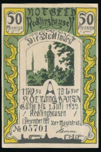 Нотгельды Германии, 50 пфеннигов (1922 г.)