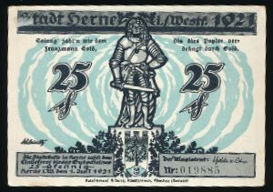 Нотгельды Германии, 25 пфеннигов (1921 г.)