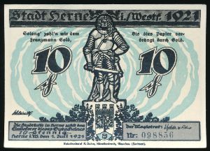 Нотгельды Германии, 10 пфеннигов (1921 г.)