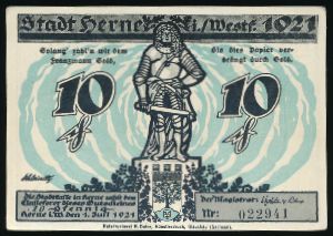 Нотгельды Германии, 10 пфеннигов (1921 г.)