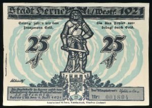 Нотгельды Германии, 25 пфеннигов (1921 г.)