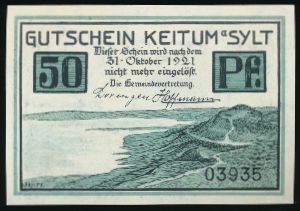 Нотгельды Германии, 50 пфеннигов (1921 г.)