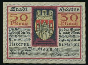 Нотгельды Германии, 50 пфеннигов (1921 г.)