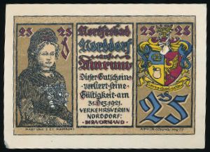 Нотгельды Германии, 25 пфеннигов (1922 г.)