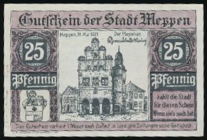 Нотгельды Германии, 25 пфеннигов (1921 г.)