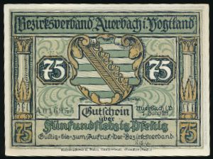 Нотгельды Германии, 75 пфеннигов (1921 г.)