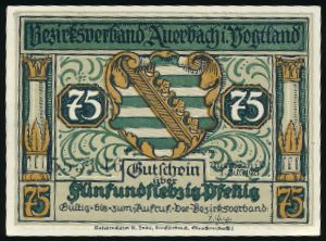 Нотгельды Германии, 75 пфеннигов (1921 г.)