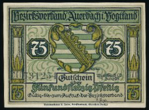 Нотгельды Германии, 75 пфеннигов (1921 г.)