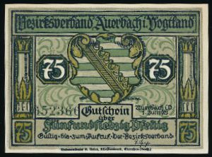 Нотгельды Германии, 75 пфеннигов (1921 г.)