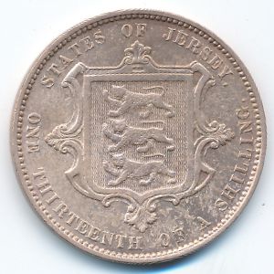 Джерси, 1/13 шиллинга (1871 г.)
