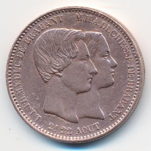 Бельгия., 10 сентим (1853 г.)