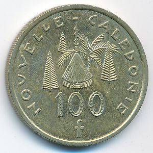 New Caledonia, 100 francs, 2008