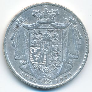 Великобритания, 1/2 кроны (1836 г.)