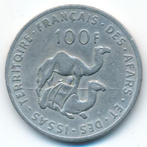 Французская территория афаров и исса, 100 франков (1970 г.)