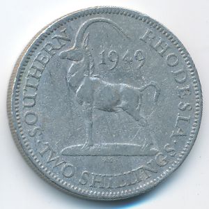 Южная Родезия, 2 шиллинга (1949 г.)