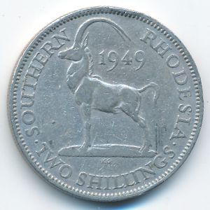 Южная Родезия, 2 шиллинга (1949 г.)