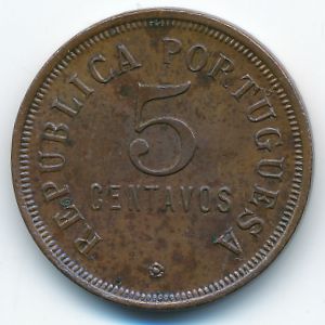 Ангола, 5 сентаво (1923 г.)