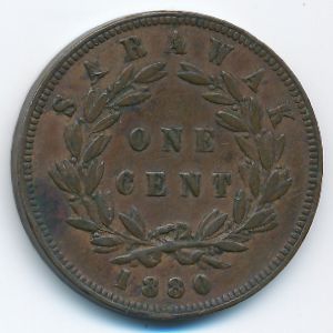 Саравак, 1 цент (1880 г.)