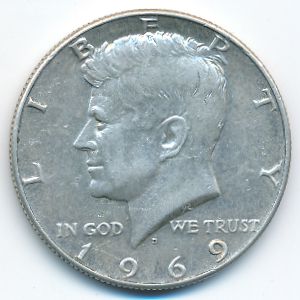 США, 1/2 доллара (1969 г.)