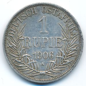 Немецкая Африка, 1 рупия (1906 г.)