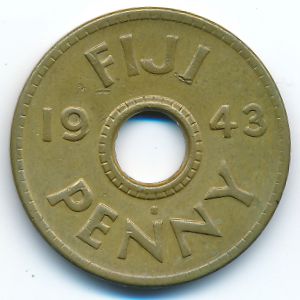 Фиджи, 1 пенни (1943 г.)