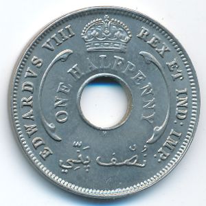 Британская Западная Африка, 1/2 пенни (1936 г.)