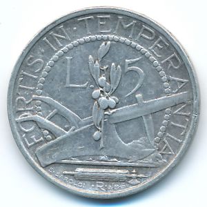 Сан-Марино, 5 лир (1937 г.)