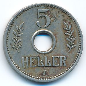 Немецкая Африка, 5 геллеров (1914 г.)