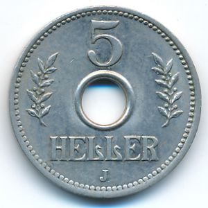 Немецкая Африка, 5 геллеров (1914 г.)