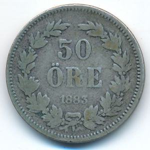 Швеция, 50 эре (1883 г.)
