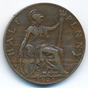 Great Britain, 1/2 penny, 1921