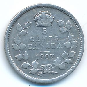Канада, 5 центов (1907 г.)