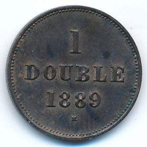 Гернси, 1 дубль (1889 г.)