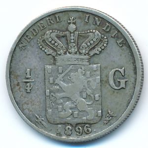 Нидерландская Индия, 1/4 гульдена (1896 г.)