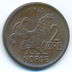 Норвегия, 2 эре (1963 г.)
