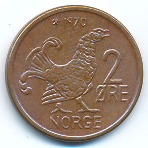 Норвегия, 2 эре (1970 г.)