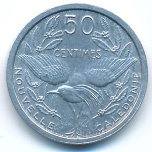 New Caledonia, 50 centimes, 1949