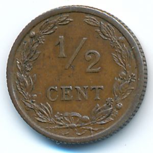 Нидерланды, 1/2 цента (1903 г.)