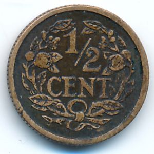 Нидерланды, 1/2 цента (1912 г.)