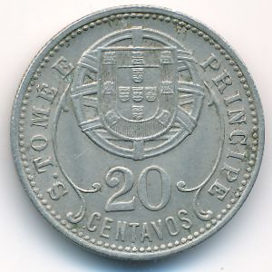 Sao Tome and Principe, 20 centavos, 1929