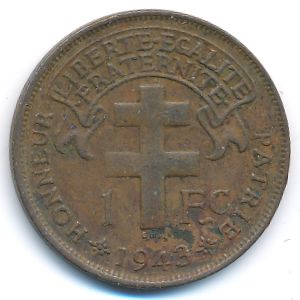 Камерун, 1 франк (1943 г.)