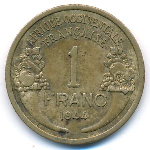 Французская Западная Африка, 1 франк (1944 г.)