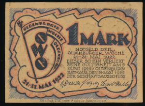 Нотгельды Германии, 1 марка (1922 г.)