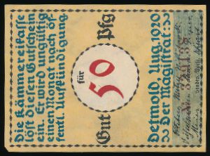 Нотгельды Германии, 50 пфеннигов (1920 г.)
